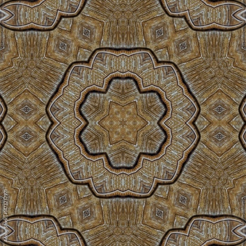 Inspirational allover design made with mixed wooden, geometric, Tribal, traditional motifs. Best for floor mat, textile, carpet, wallcovering, tiles, wrapping paper printing