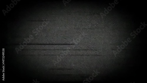 Old Retro TV, screen, Static tv black and white noise caused by bad signal reception 4k noise and grain with vignette Background animation. glitch, Tv noise background animation. dust