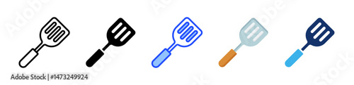Spatula Icon Collection With Multiple Styles