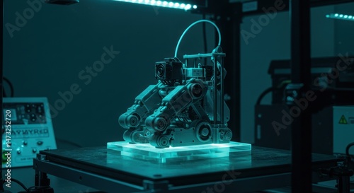 3d Printer Object with Camera Device Attached