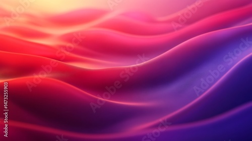 Wallpaper Mural Mesmerizing Ethereal Ocean Waves in Shades of Red and Purple Torontodigital.ca