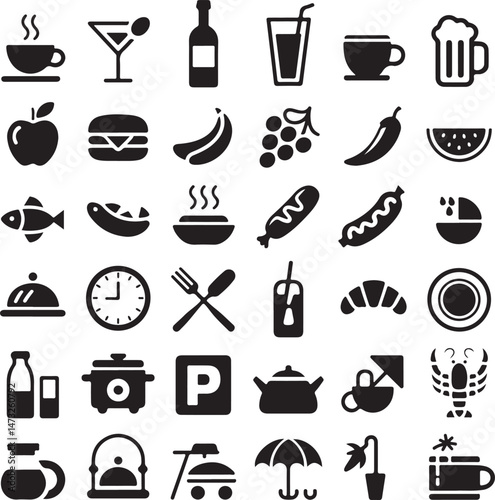 Essential Kitchen Tools Silhouette Set

Modern Chef Cooking in Kitchen Vector

Minimalist Kitchen Utensils Illustration

Silhouette of Home Kitchen Interior

Baking and Cooking Utensil Design