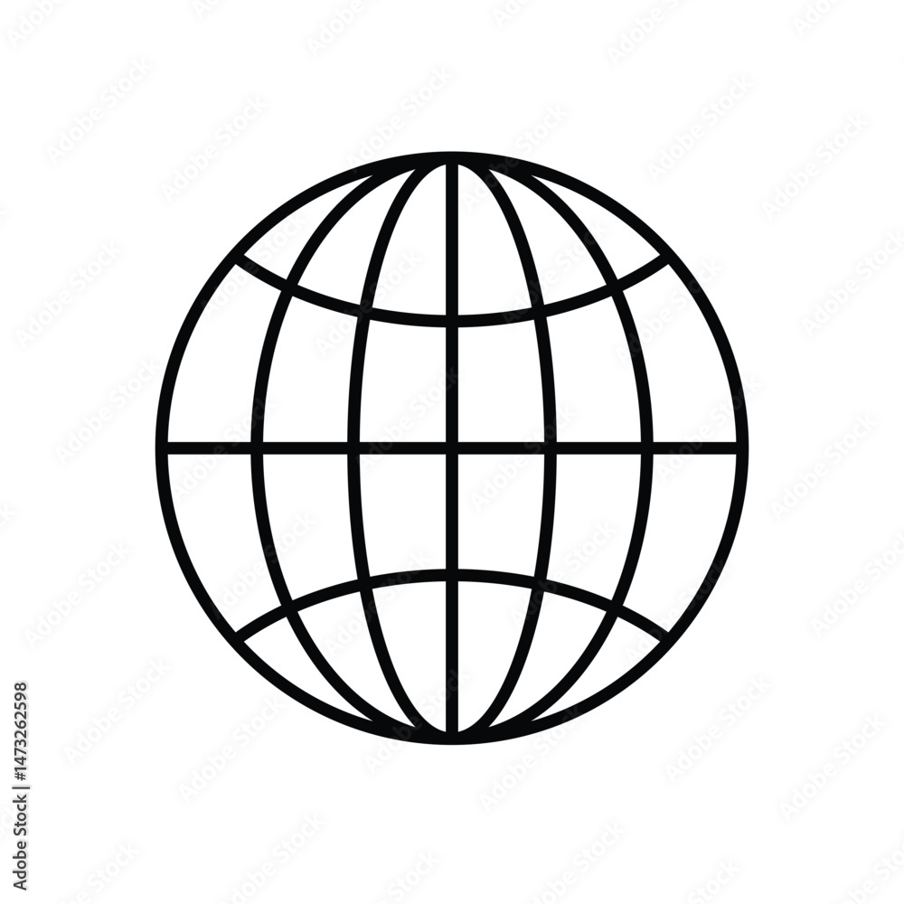 Biosphere Vector icon Biosphere Vector icon