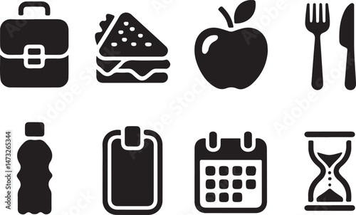Essential Kitchen Tools Silhouette Set

Modern Chef Cooking in Kitchen Vector

Minimalist Kitchen Utensils Illustration

Silhouette of Home Kitchen Interior

Baking and Cooking Utensil Design