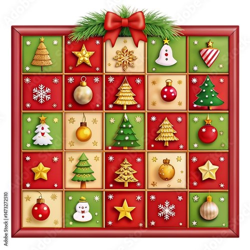 Delightful Christmas Advent Calendar: Festive Countdown Design