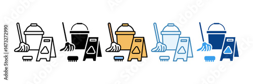 Utility Room Icon Set Multiple Style Collection