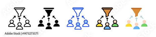 Lead Generation Icon Collection With Multiple Styles