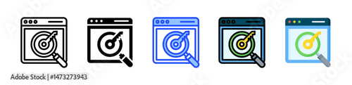 Keywords Icon Collection With Multiple Styles