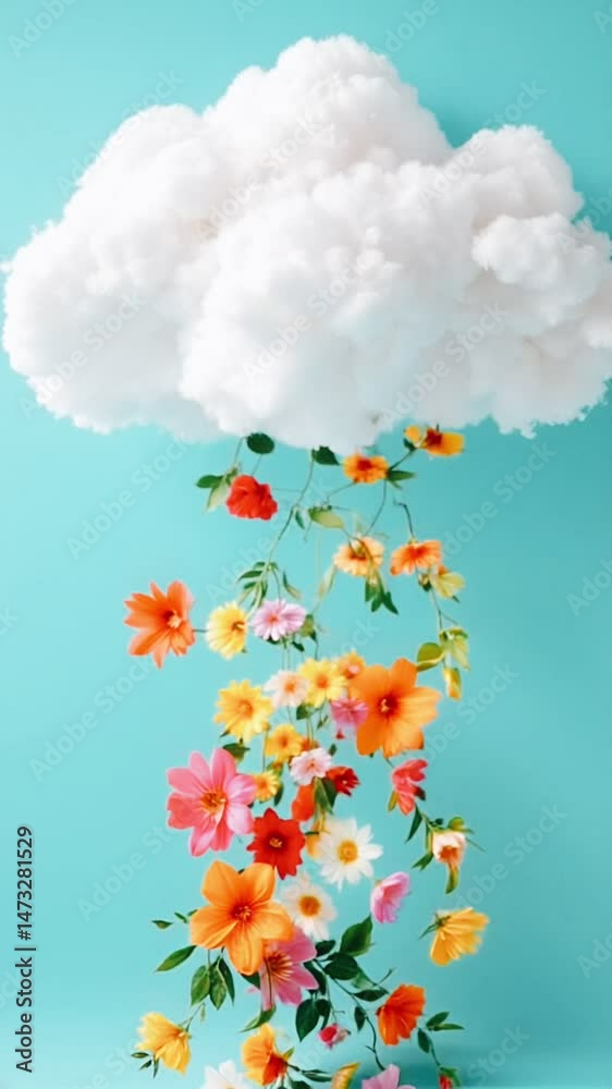 graphic clouds, floral cloud design, colorful cloud art, flower cloud illustration, artistic cloud flowers, vibrant cloud patterns, abstract flower clouds, dreamy cloud graphics, whimsical flower clou
