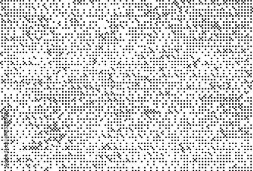 Monochrome Digital Noise Pattern Texture , A glitch-inspired monochrome digital pattern made of pixelated dot noise. Great for tech visuals, backgrounds, and experimental designs.