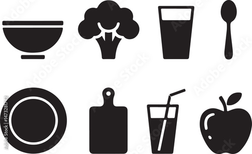 Modern Kitchen Tools Silhouette Set

Chef’s Essentials Vector Design

Cooking Utensils and Appliances Silhouette

Cutting Board and Knife Vector Art

Minimalist Kitchenware Silhouette Collection