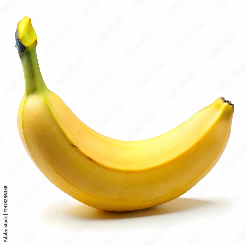 ripe banana on white background ripe banana on white background