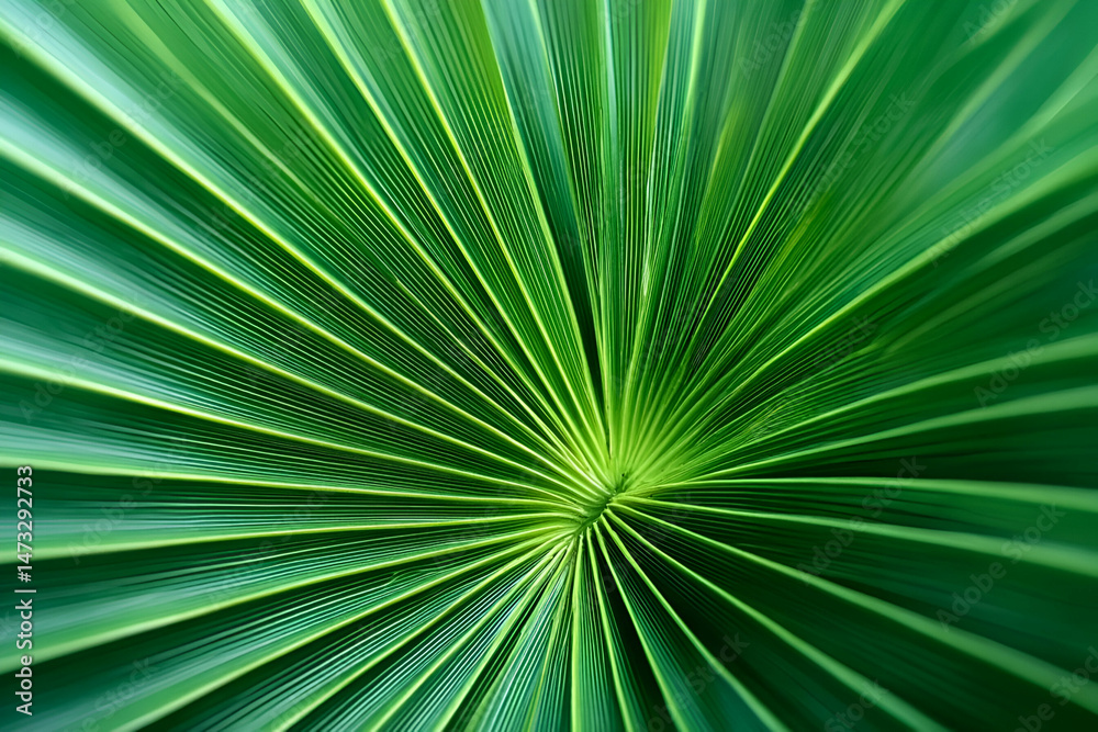 Fototapeta premium A vibrant close-up of green leaves showcasing intricate patterns and textures, bringing nature's beauty into focus.