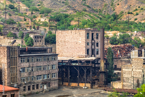 Armenia, Lori Province, Alaverdi. Closed copper smelting plant. Major polluter.