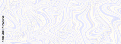 Light blue psychedelic lines texture. Abstract trippy marble effect background. Swirl wavy striped pattern for banner, poster, cover, floor print swatch. Blue grey liquid funky backdrop. Vector