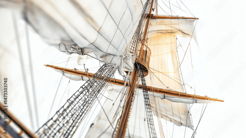 Obraz premium mexico, no people, photography, sail, vacations, vertical, wind, sailboat, yacht, famous place, travel destinations, latin america, nautical vessel, sailing ship, tropical climate, black and white,