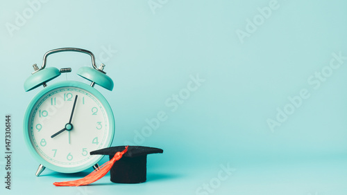 Graduation cap and alarm cl...