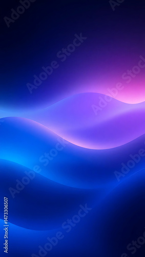 Colorful Abstract Background: Modern Gradient Design with Neon Blue and Purple Lightwave Effects