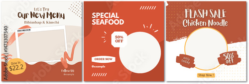 Dynamic Food Menu and Sale Promo Template Collection for Restaurants