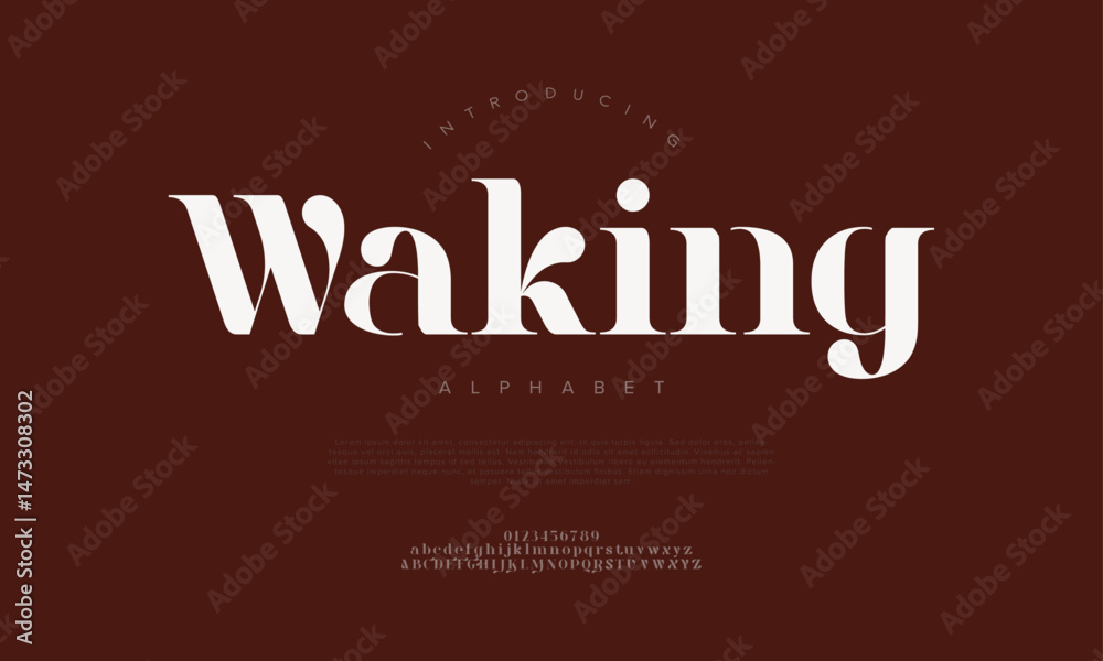 Stylish serif font with modern curves and elegant contrast, ideal for branding, editorial, and luxury designs