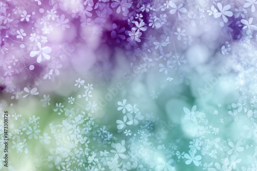 delicate flower pattern with soft colors.