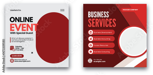 Business Solutions Event and Professional Services Presentation Template