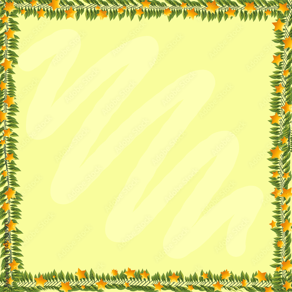 Fototapeta premium Star flower branch 