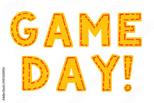 softball game day sign with the word game day on it