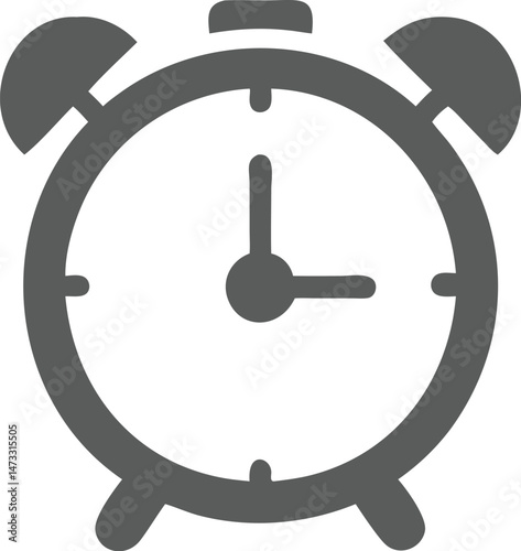 Alarm Clock Icon – Minimal Time Symbol for Apps and UI Design