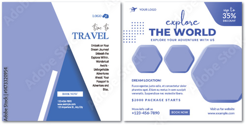 Inspiring travel promotion designs for global exploration and adventure