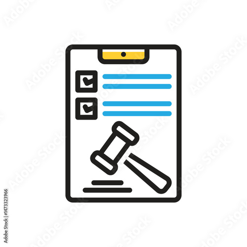 Multi color icon  for enforcement