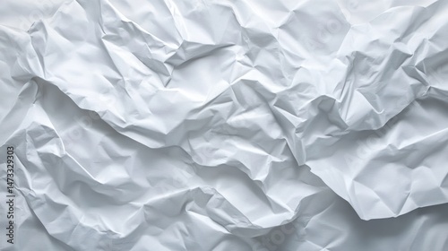 Wrinkled white paper texture (1)
