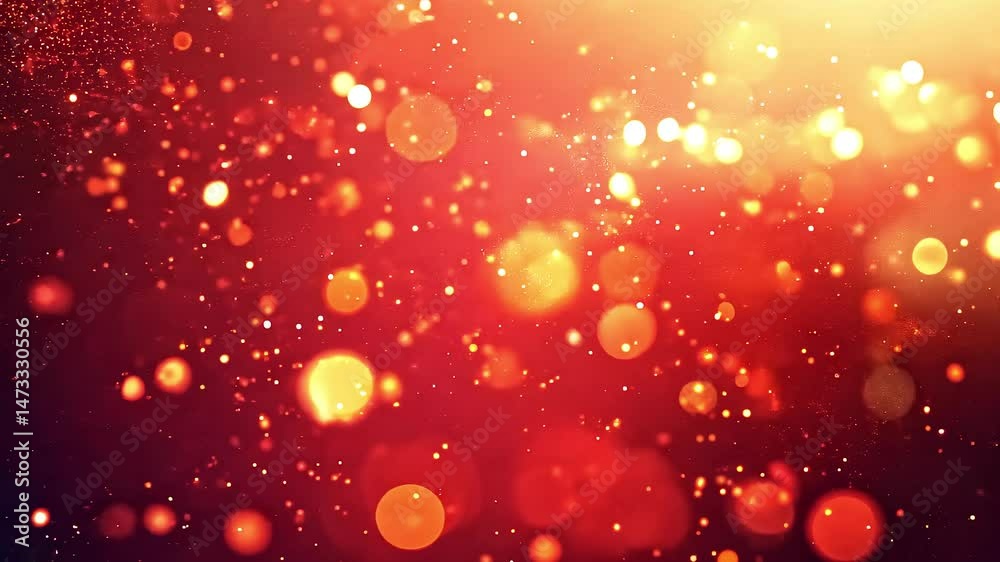Red and Golden Bokeh Particles Background Red and Golden Bokeh Particles Background