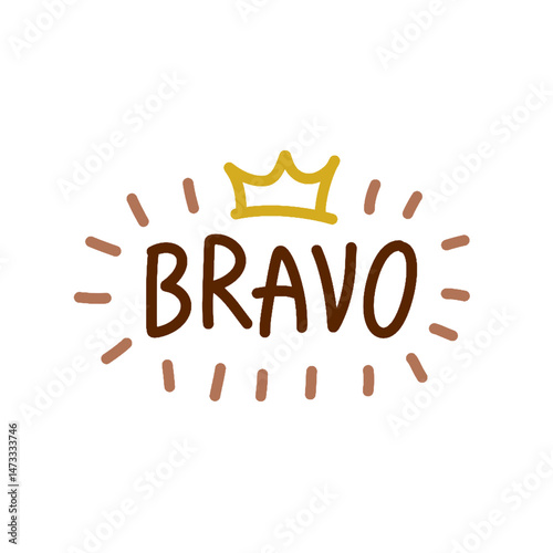 Bravo Typography Design for Rewarding Success and Celebrating Big Accomplishments