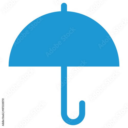 雨　傘　シンプル　マーク　イラスト