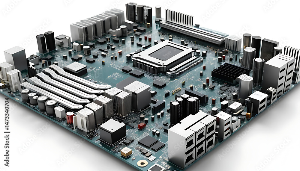 Computer Motherboard: Integrated Circuitry Computer Motherboard: Integrated Circuitry