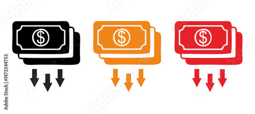 Inflation icon. Simple element from Crisis collection