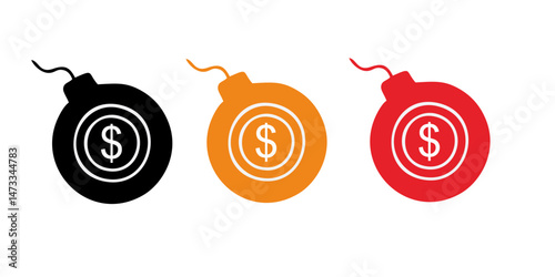 Inflation icon. Simple element from Crisis collection