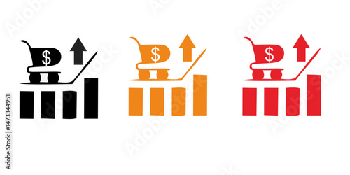 Inflation icon. Simple element from Crisis collection