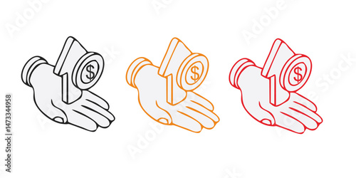 Inflation icon. Simple element from Crisis collection