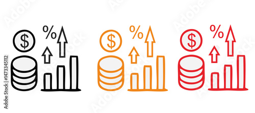 Inflation icon. Simple element from Crisis collection