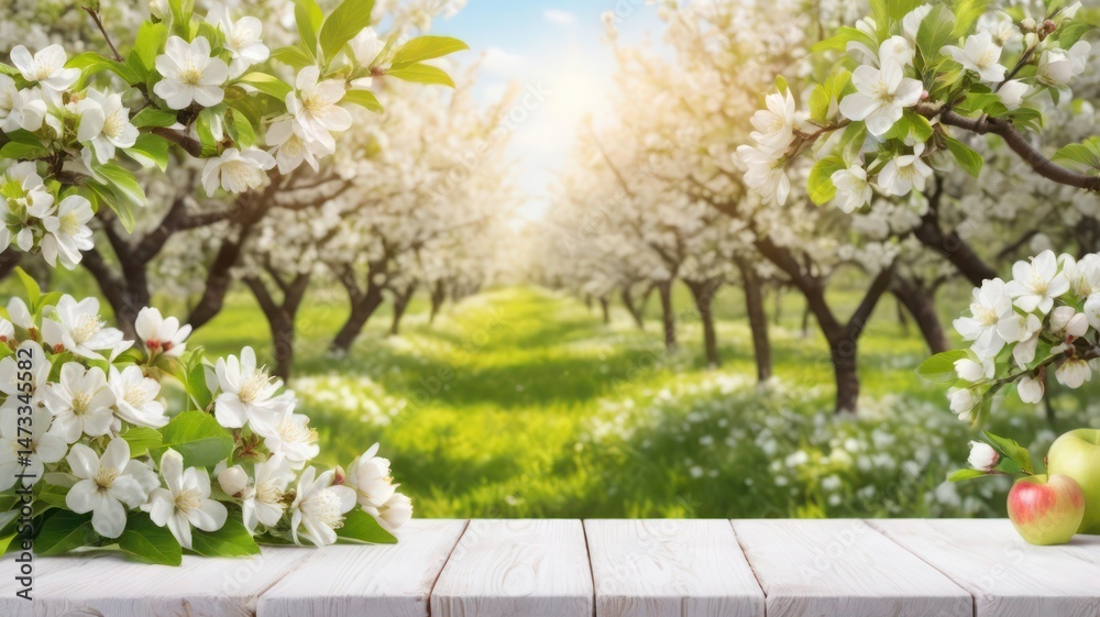 Obraz premium blooming apple tree in spring