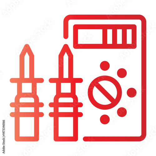 voltmeter gradient icon