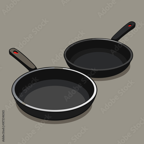 frying pan isolated on white