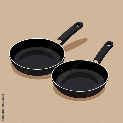 frying pan vector