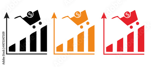 Inflation icon. Simple element from Crisis collection