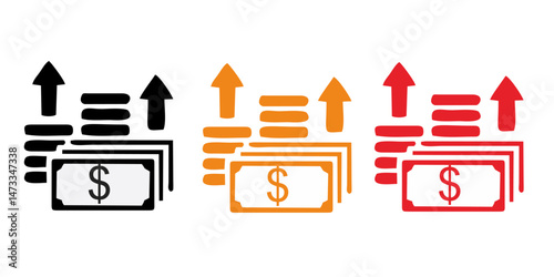 Inflation icon. Simple element from Crisis collection