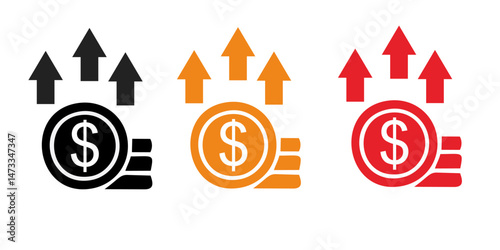 Inflation icon. Simple element from Crisis collection