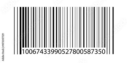 Bar code. Barcode illustration. Editable color. isolated on white background. vector illustration.
