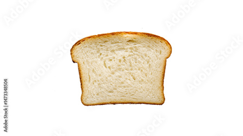Sliced white bread isolated on a transparent background. PNG